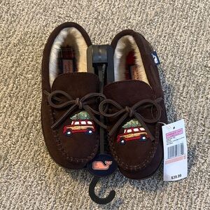 Vineyard Vines Kids Brown Moccasins